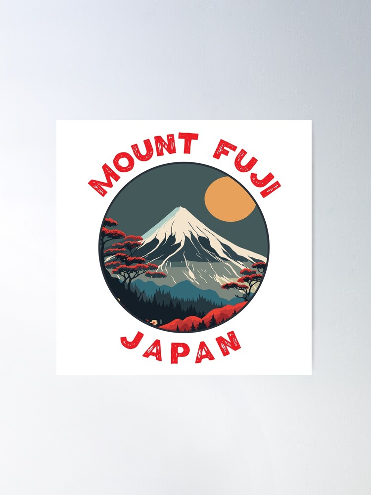 Graffiti mt. Fuji! 落書き富士山！ Mount Fuji Japan Distressed Circle