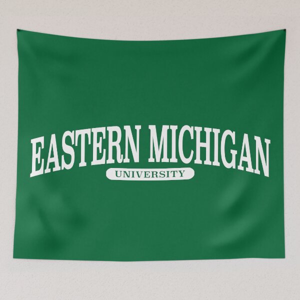 Item preview, eastern michigan university - serif font curved  designed and sold by scollegestuff.