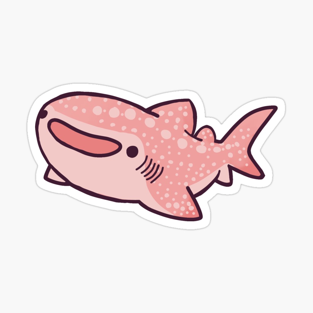 Pink 2025 whale sticker