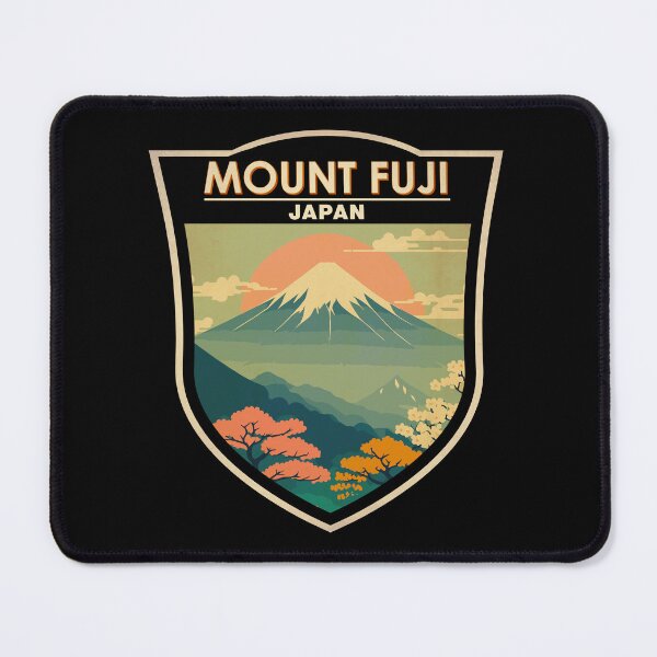 Item preview, Mount Fuji Japan Sunset Badge designed and sold by KrisSidDesigns.