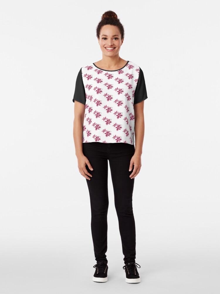 Alternate view of Stargazer Lilly Chiffon Top