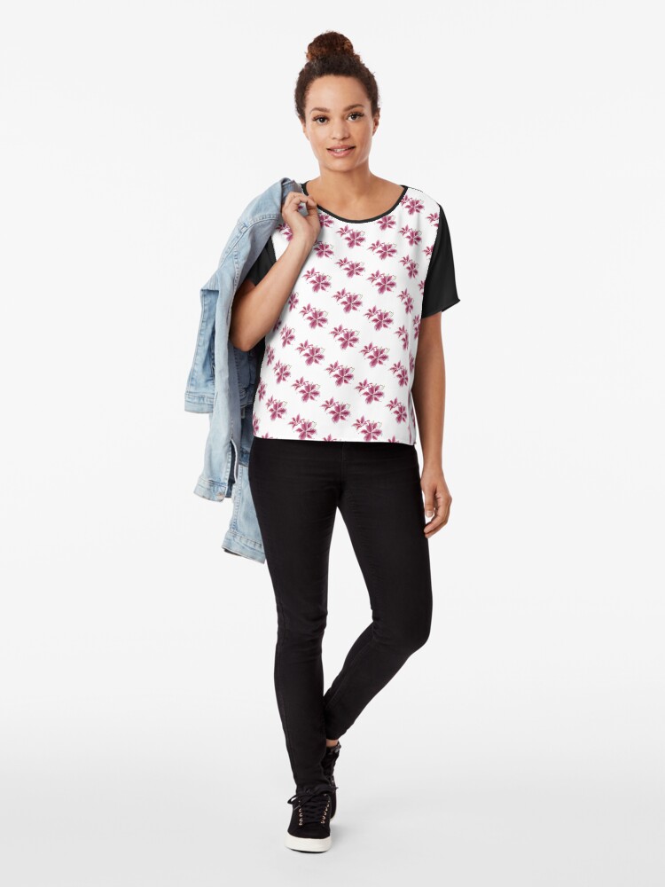 Alternate view of Stargazer Lilly Chiffon Top