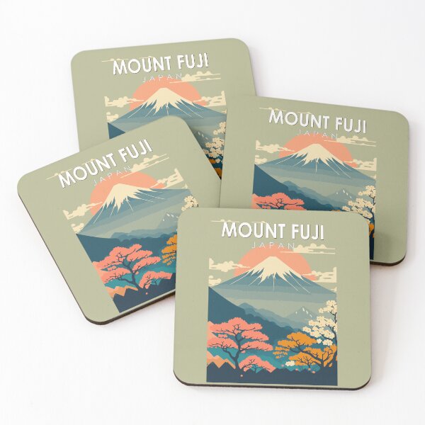 Item preview, Mount Fuji Japan Travel Art Vintage designed and sold by KrisSidDesigns.