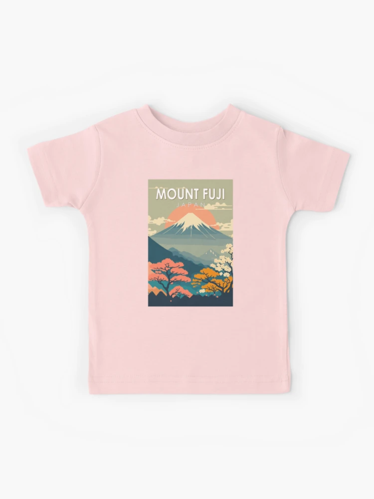 Mount Fuji Japan Travel Art Vintage | Kids T-Shirt