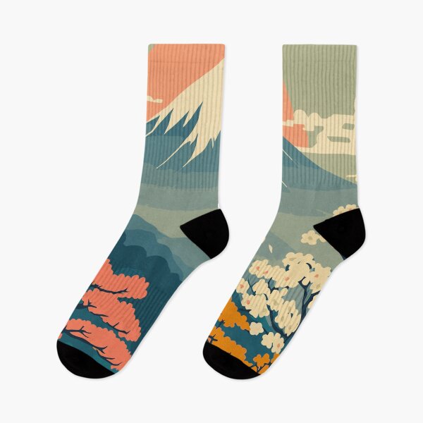 Item preview, Mount Fuji Japan Travel Art Vintage designed and sold by KrisSidDesigns.