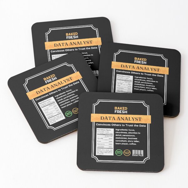 Item preview, Data Analyst as a Food Label designed and sold by kiliteh.