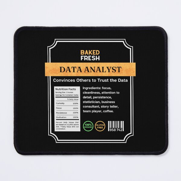 Item preview, Data Analyst as a Food Label designed and sold by kiliteh.
