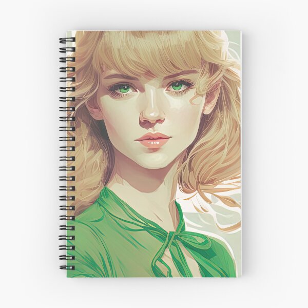 Item preview, Young Woman with Blonde Hair and Green Eyes designed and sold by T-Shirt-Depot.