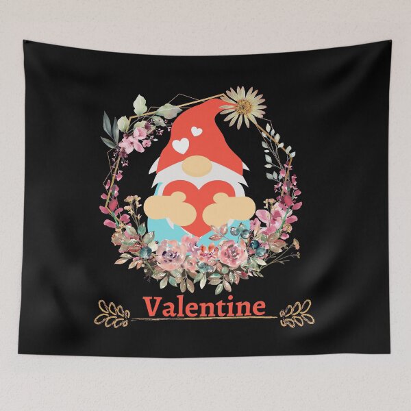 Item preview, Happy valentines day gnomes with leopard sunflower valentine designed and sold by Conrad-Geordz.