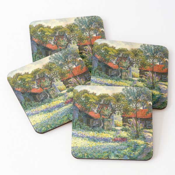 Item preview, Vintage Homestead with Gardens designed and sold by tomorrowsart.