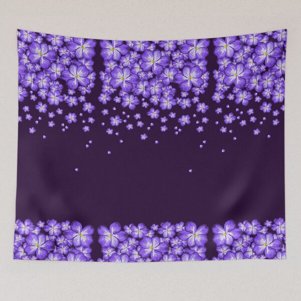 Item preview, Beautiful Violets lavender flowers falling down designed and sold by Fransyn.