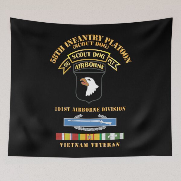 Item preview, Army - 58th Infantry Platoon - Scout Dog - w CIB - VN SVC X 300 designed and sold by Military Insignia Products.