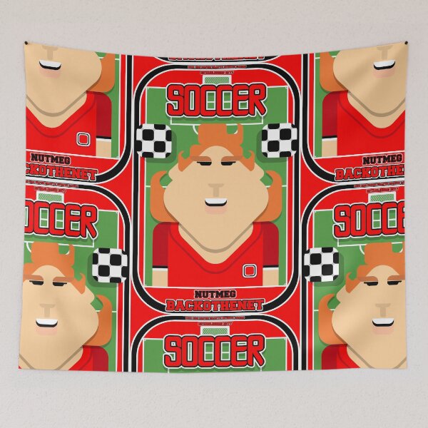 Item preview, Soccer/Football Red and Black - Nutmeg Backothenet - Jacqui version. designed and sold by boxedspaper.