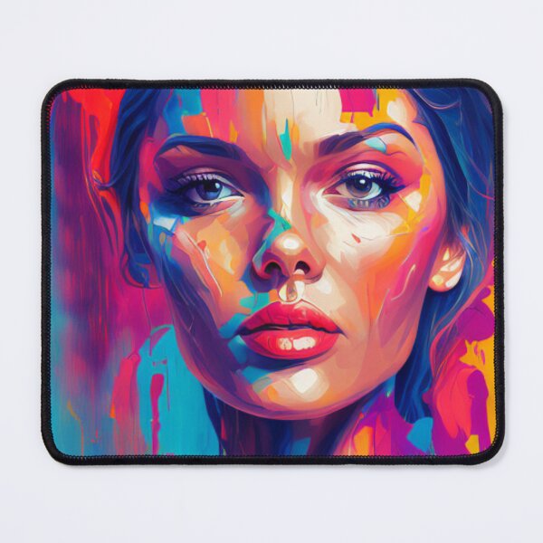 Item preview, Colorful Complexion - Vibrant Portrait - Oil Painting Masterpiece designed and sold by WBP Mart.