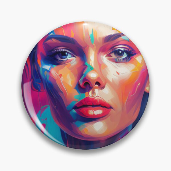 Item preview, Colorful Complexion - Vibrant Portrait - Oil Painting Masterpiece designed and sold by WBP Mart.