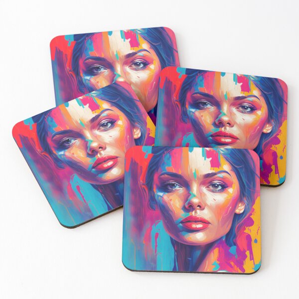 Item preview, Colorful Complexion - Vibrant Portrait - Oil Painting Masterpiece designed and sold by WBP Mart.