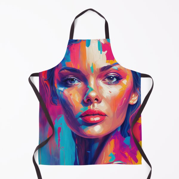 Item preview, Colorful Complexion - Vibrant Portrait - Oil Painting Masterpiece designed and sold by WBP Mart.