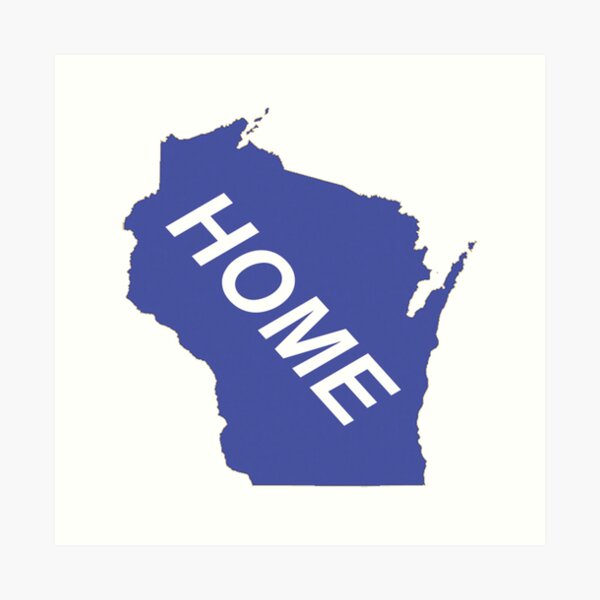 wisconsin.com Logo - Clear Background Art Print