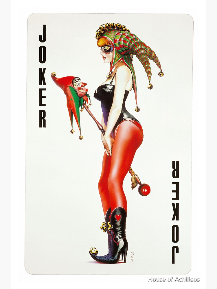 Thumbnail 3 of 3, Sticker, Joker Girl by Chris Achilleos designed and sold by House of Achilleos.