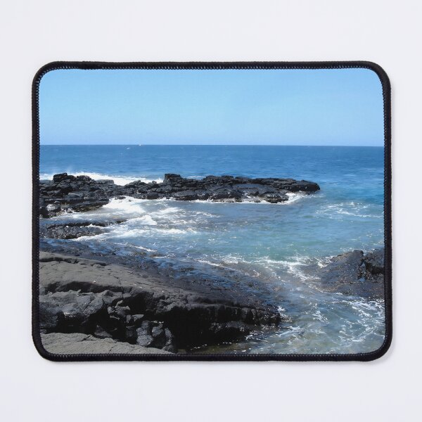 Item preview, Hawaiian Ocean and Beach with Volcanic Rock | Big Island designed and sold by Glow Spring.