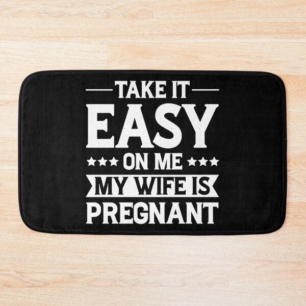 Item preview, Take It Easy On Me My Wife Is Pregnant Retro Design - Funny Pregnancy Announcement Vintage designed and sold by naworas.