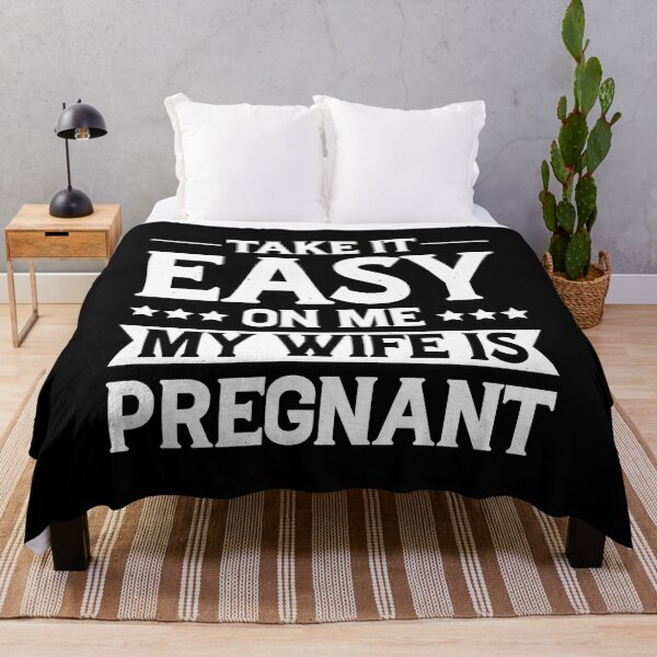 Item preview, Take It Easy On Me My Wife Is Pregnant Retro Design - Funny Pregnancy Announcement Vintage designed and sold by naworas.