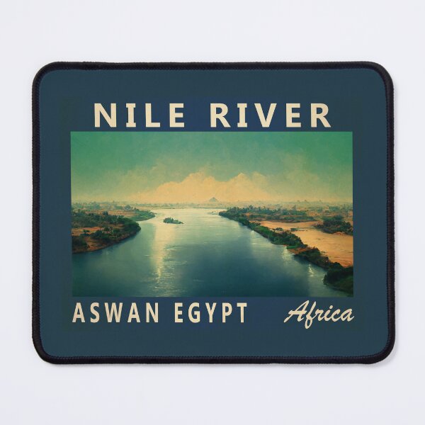 Item preview, Nile River Aswan Africa Watercolor Vintage designed and sold by KrisSidDesigns.