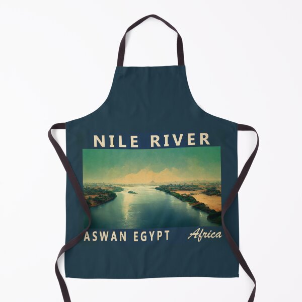 Item preview, Nile River Aswan Africa Watercolor Vintage designed and sold by KrisSidDesigns.