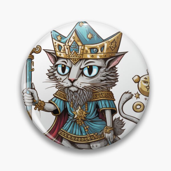 Item preview,  a cat  holding a scepter designed and sold by moroccan-stret.
