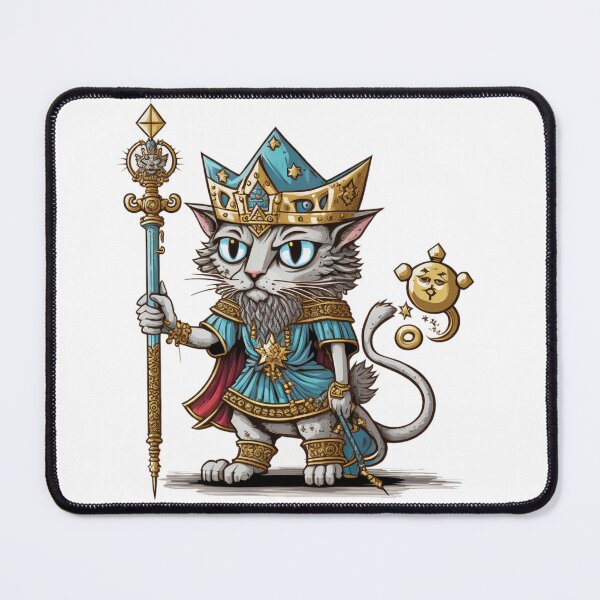 Item preview, a cat holding a scepter designed and sold by moroccan-stret.