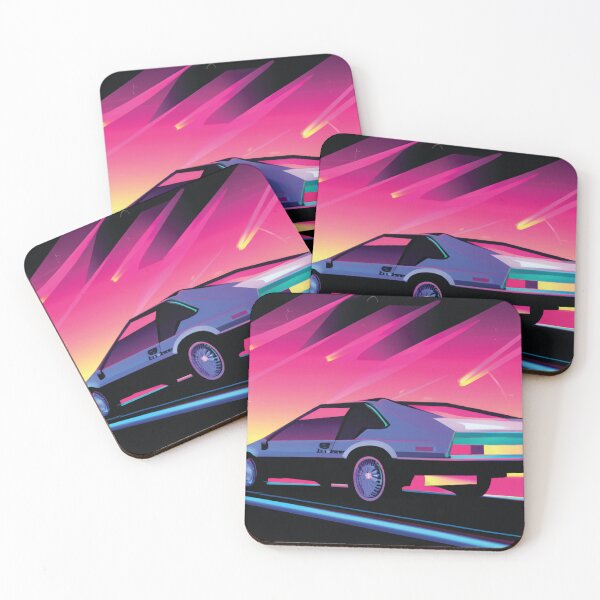 Item preview, Retro Car on Street at Night (neon) designed and sold by MyViceShop.