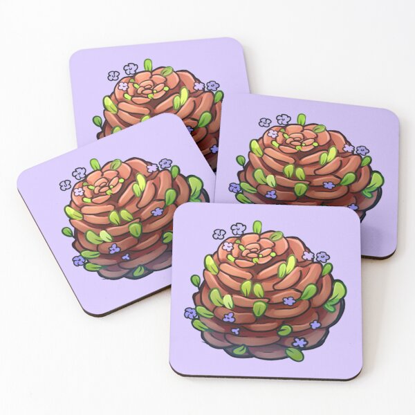 Item preview, Pine cone with flowers forest designed and sold by Teho Tune.