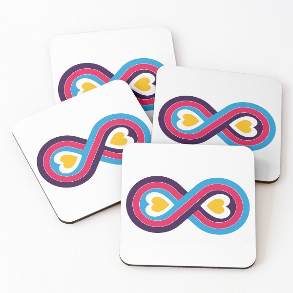 Item preview, Polyamory Infinity Love Symbol - Double Heart  - (New Pride Colors!)   designed and sold by LaLunaWinters.