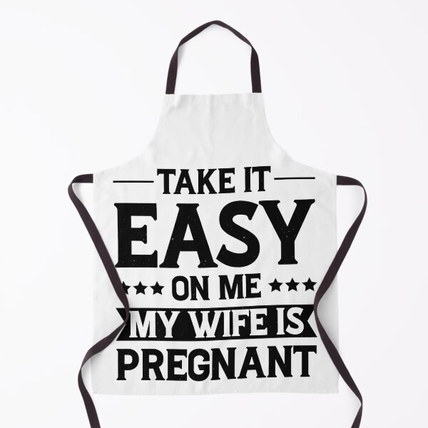 Item preview, Take It Easy On Me My Wife Is Pregnant Vintage Design - Funny Pregnancy Announcement Retro designed and sold by naworas.