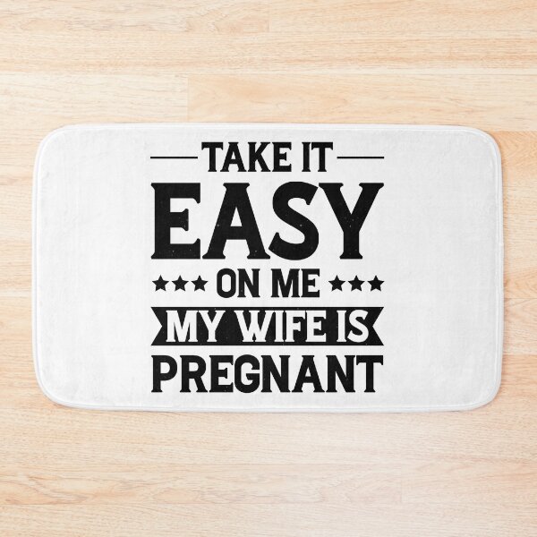 Item preview, Take It Easy On Me My Wife Is Pregnant Vintage Design - Funny Pregnancy Announcement Retro designed and sold by naworas.
