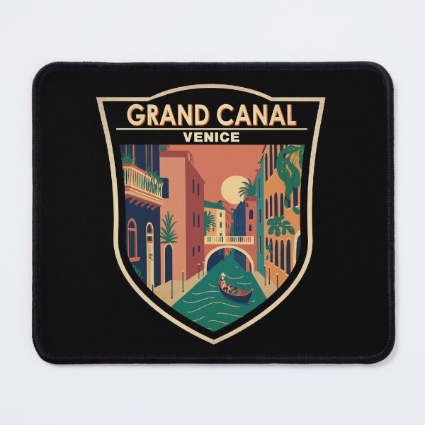 Item preview, Grand Canal Venice Italy Travel Retro Badge designed and sold by KrisSidDesigns.