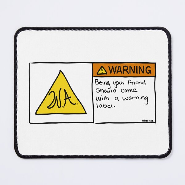 Item preview, Friends of the Addams Warning Label I Halloween designed and sold by PedroStyle.