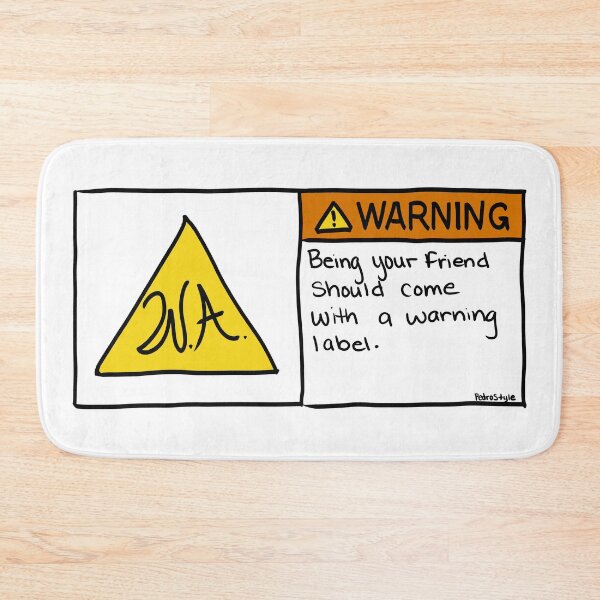 Item preview, Friends of the Addams Warning Label I Halloween designed and sold by PedroStyle.