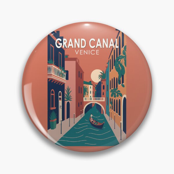 Item preview, Grand Canal Venice Travel Art Vintage designed and sold by KrisSidDesigns.