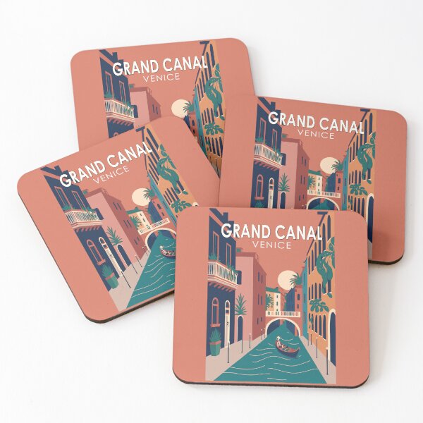 Item preview, Grand Canal Venice Travel Art Vintage designed and sold by KrisSidDesigns.
