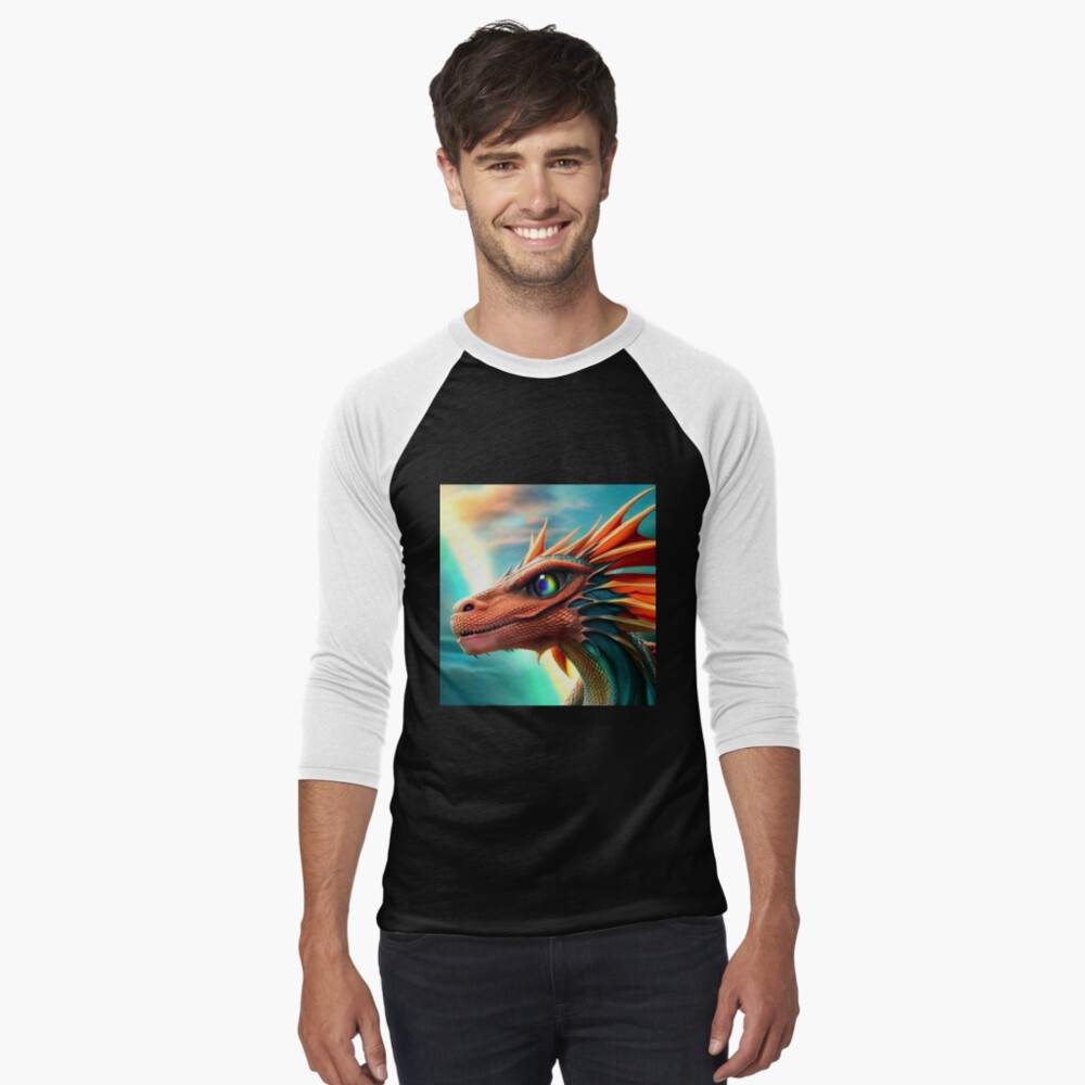 Item preview, Baseball ¾ Sleeve T-Shirt designed and sold by dragynrain.