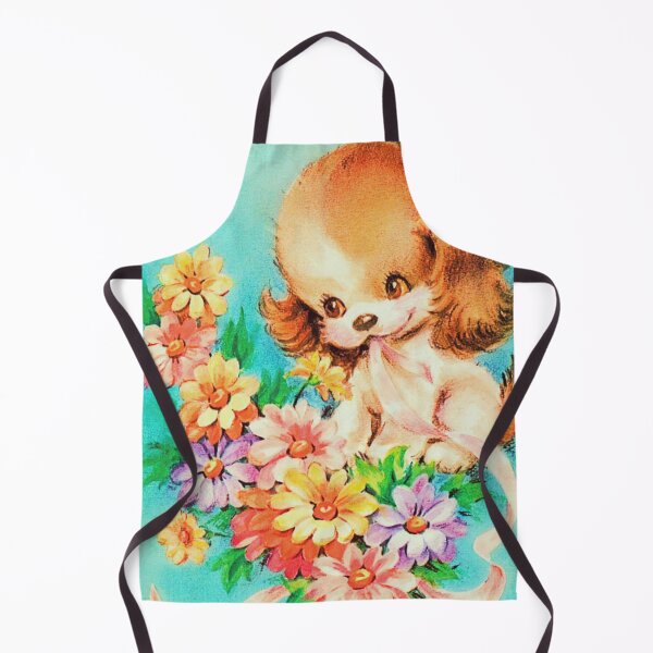 Item preview, Vintage Retro Kawaii Kitsch Puppy Dog Valentine's Day Spring Easter designed and sold by knickeryknackry.