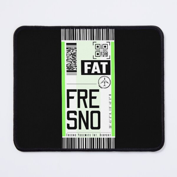 Item preview, FRESNO FAT classic luggage tag airport stickers designed and sold by LeddsoDello.