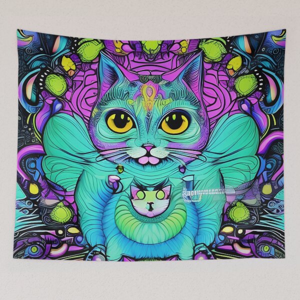 Item preview, The Cute Flower Monster Cat. designed and sold by DEKA777.