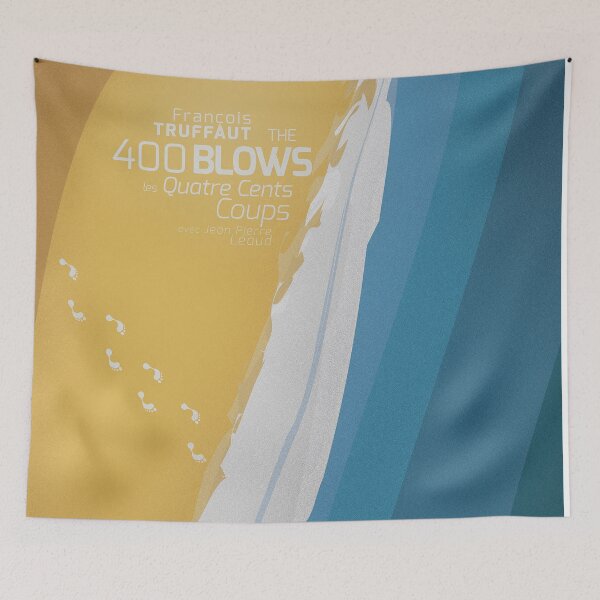 Item preview, The 400 blows,  François Truffaut, minimalist movie poster, french new wave film with Antoine Doinel (Les Quatre Cents Coups) designed and sold by Spallutos.
