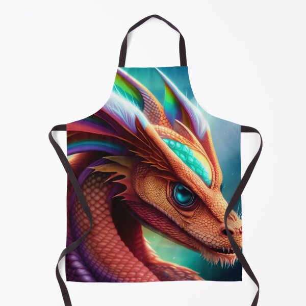 Item preview, Rainbow Dragon with Orange Scales and Blue Eyes designed and sold by dragynrain.