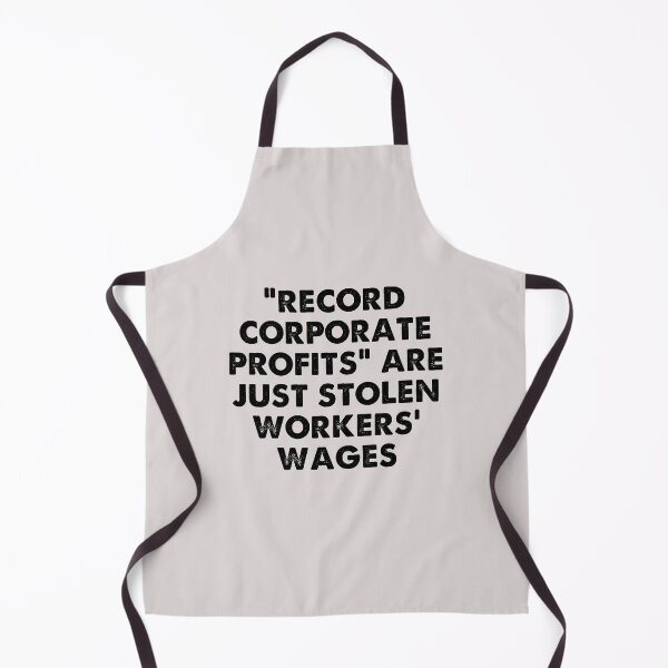 Item preview, “record corporate profits” 1 black text designed and sold by quinnhopp.