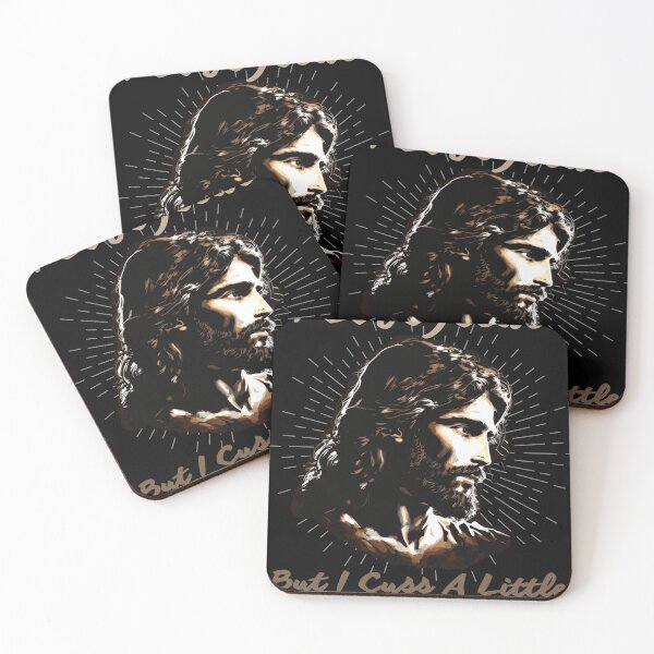 Item preview, I Love Jesus But I Cuss A Little - Jesus meme designed and sold by the-NAME-.