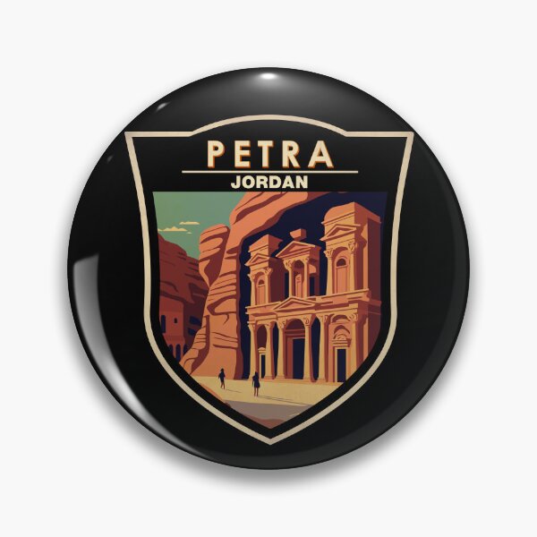 Item preview, Petra Jordan Travel Art Badge designed and sold by KrisSidDesigns.