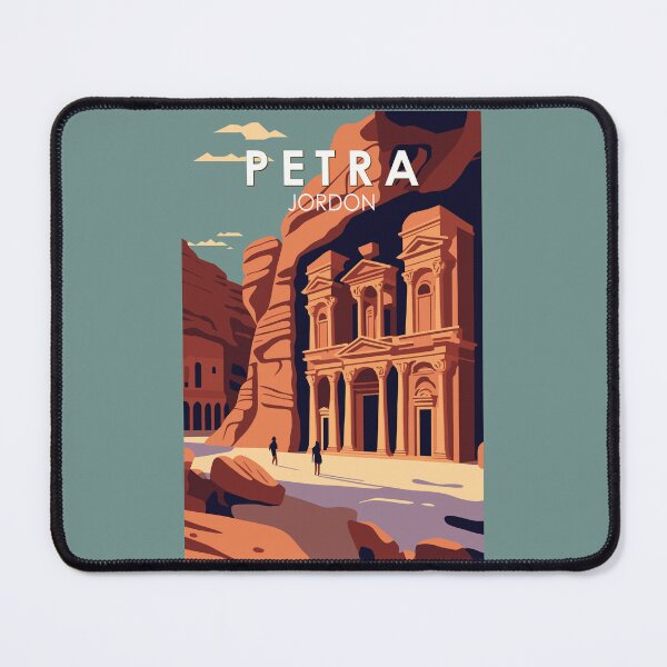 Item preview, Petra Jordan Travel Art Vintage designed and sold by KrisSidDesigns.
